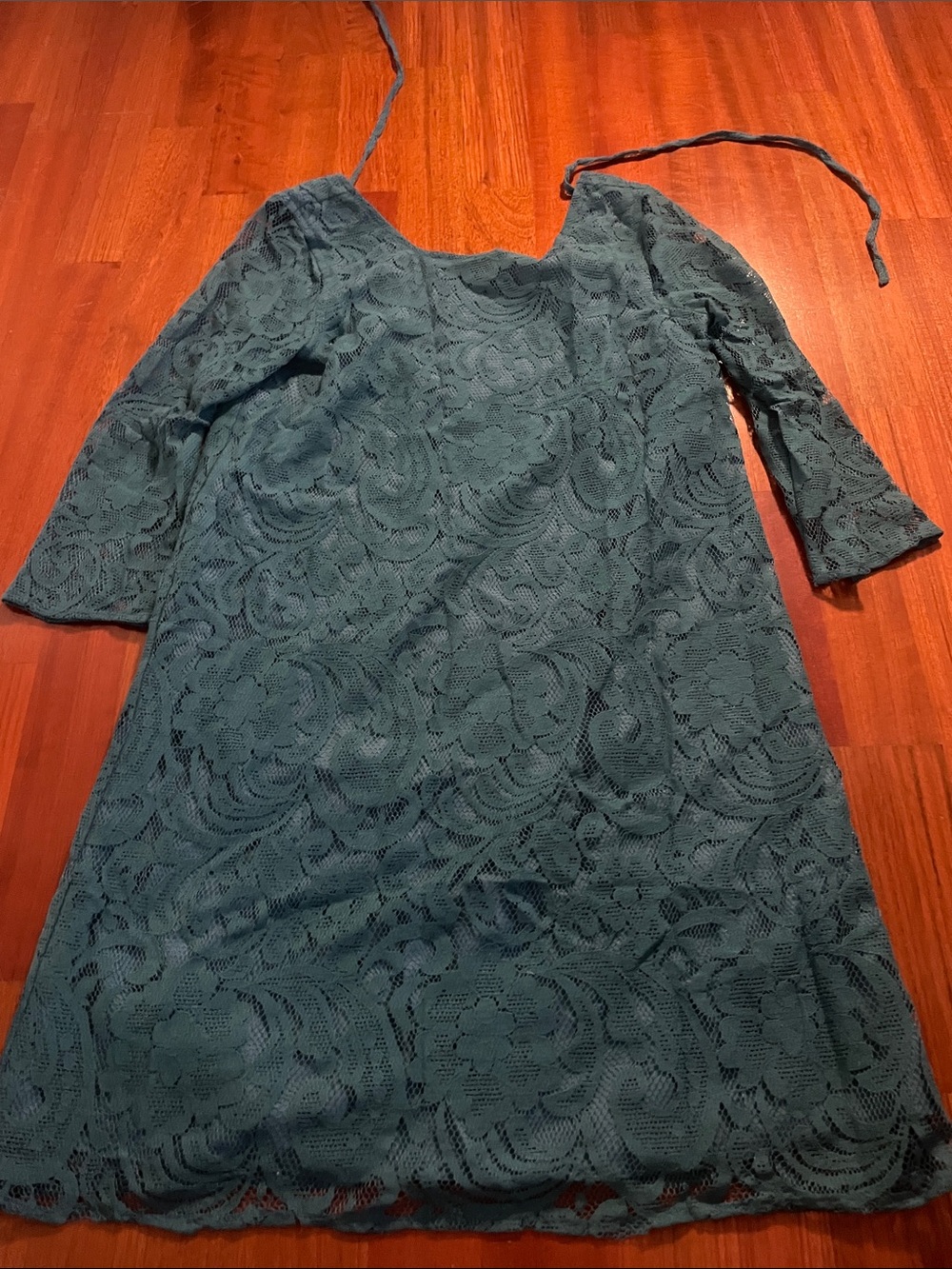 Jack Teal Lace Midi Dress